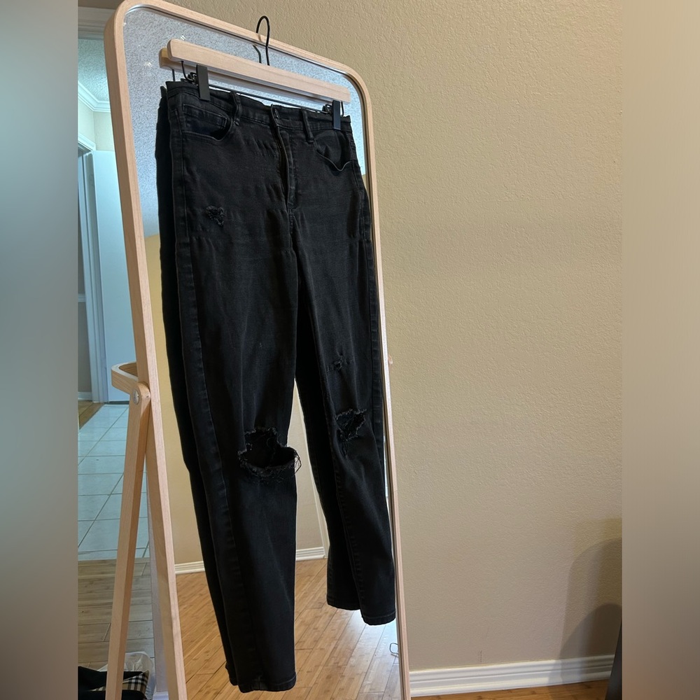 Black ripped Garage Jeans - Picture 3 of 3